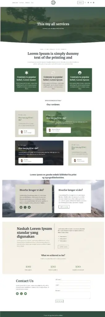 نموذج لتصميم موقع دورات تدريبية أو كورسات جاهز يمكن طلبه من تصميم عرب تاسك